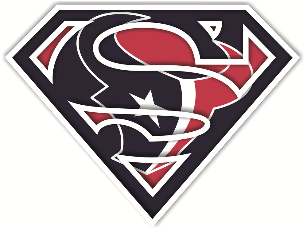 Houston Texans superman logos iron on heat transfer